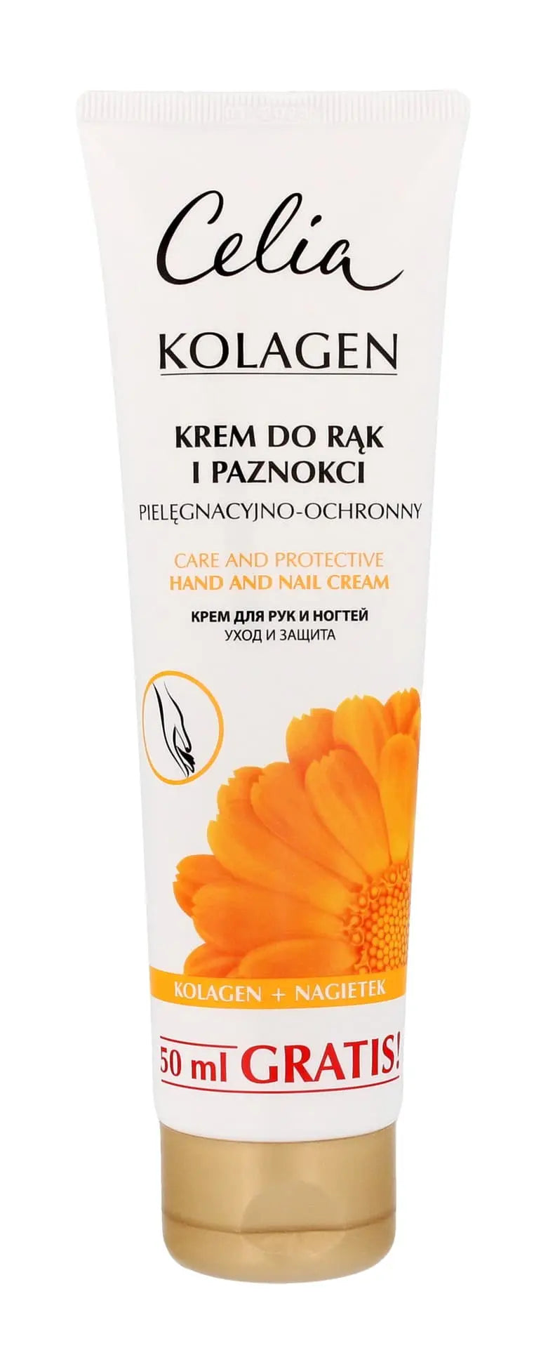 CELIA Collagen Hand and Nail Cream with Calendula, 125 ml CELIA