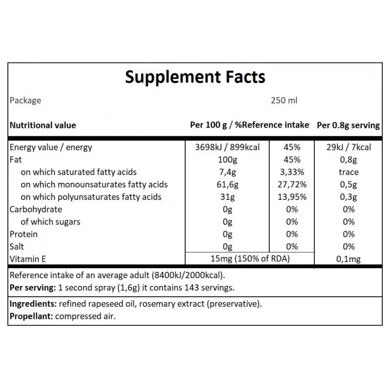 CHEAT MEAL COOKING SPRAY 250 ML - CANOLA OIL CHEAT MEAL