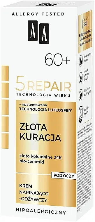 compare product AA Age Technology 5 Repair 60+ Gold Treatment Firming & Nourishing Eye Cream 15 ml