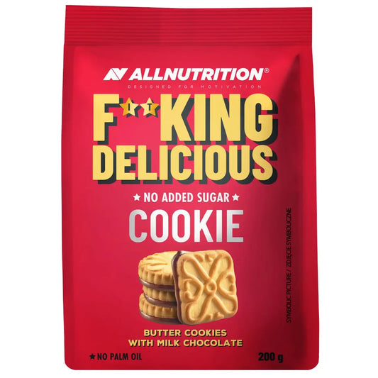 ALLNUTRITION FITKING DELICIOUS COOKIE BUTTER COOKIES WITH MILK CHOCOLATE 200 g ALLNUTRITION