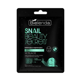 compare product BIELENDA Snail BS Black Sheet Mask – Balancing & Regenerating