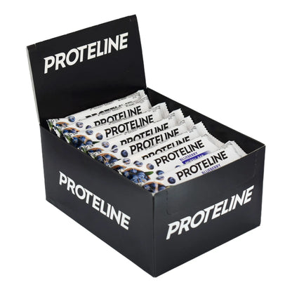 Bar – muesli with blueberries partially glazed with confectionery glaze (25g) Protein bar