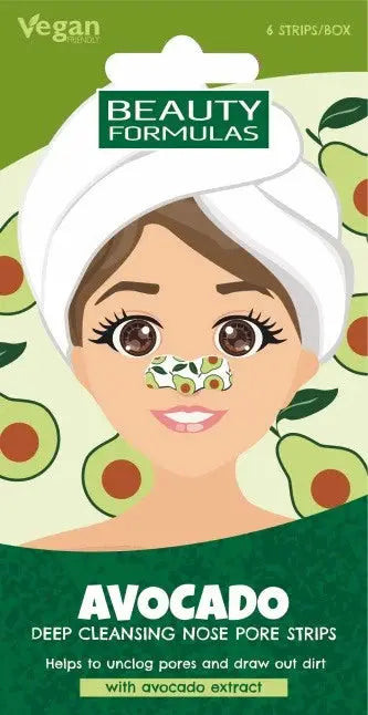 compare product Beauty Formulas Nose Pore Strips Avocado – 6 pcs