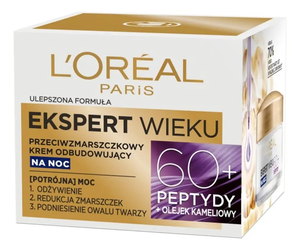 LOREAL Expert Age 60+ Anti-wrinkle Rebuilding Night Cream 50 ml LOREAL