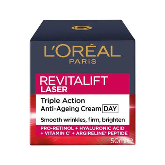 compare product LOREAL Revitalift Laser Anti-Aging Cream with triple effect for day 50 ml