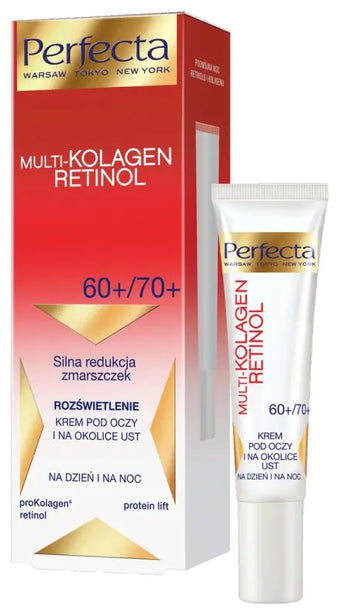 compare product PERFECTA Multi-Collagen Retinol 60+/70+ Крем для кожи вокруг глаз и век – Сияние и сокращение морщин 15 ml