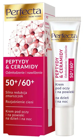 compare product PERFECTA Peptides & Ceramides 50+/60+ Крем для кожи вокруг глаз – Интенсивное сокращение морщин и осветление 15 ml