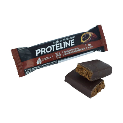 Protein bar with cocoa glazed with confectionery glaze (80g) Protein bar