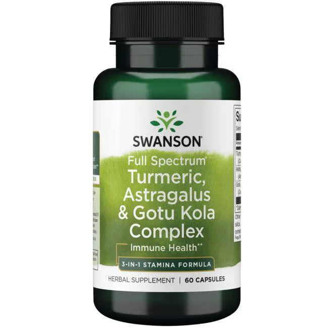SWANSON FS TURMERIC, ASTRAGALUS & GOTU KOLA 60 capsules SWANSON