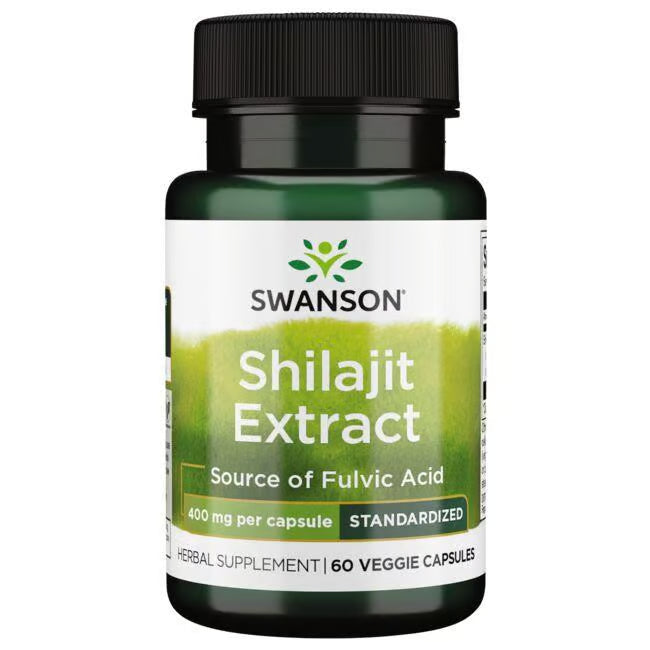 SWANSON HRB SHILAJIT EXTRACT 400MG 60 veg caps GO GET FIT