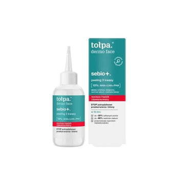 compare product TOŁPA Dermo Face Sebio+ 3 Acids Peel AHA + LHA + PHA 15% – 50 ml