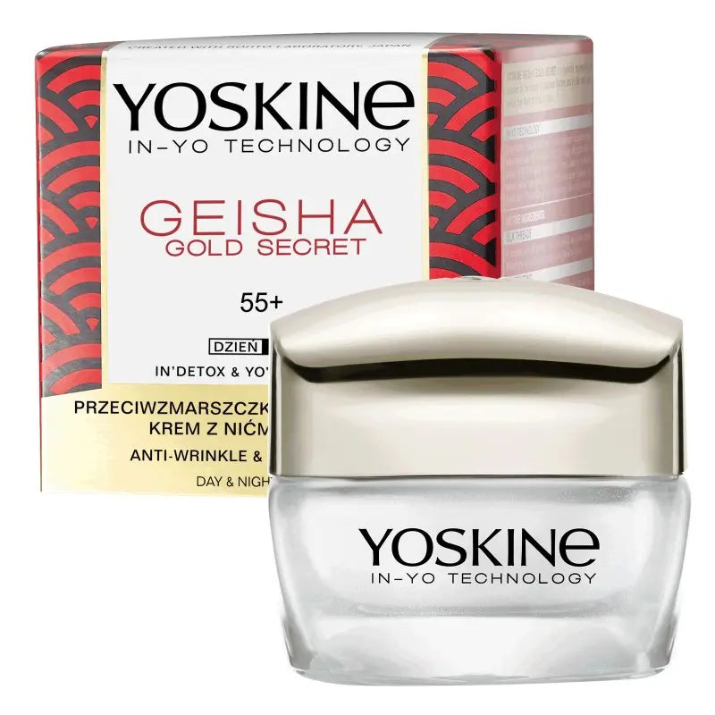 YOSKINE Geisha Gold Secret 55+ Lifting Anti-Wrinkle Cream with Hyaluronic Acid 50 ml YOSKINE